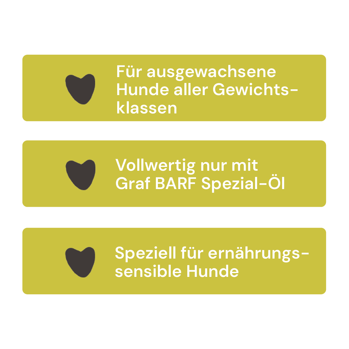 Eigenschaften Graf BARF Sensitivmenü Lamm